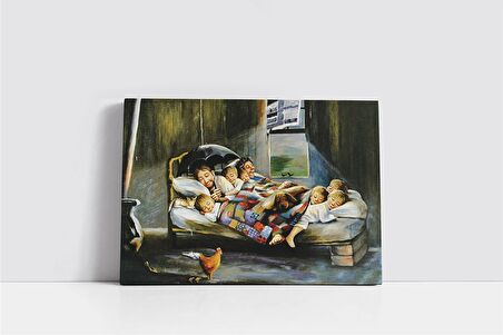 Mutluluğun Resmi Kanvas Tablo