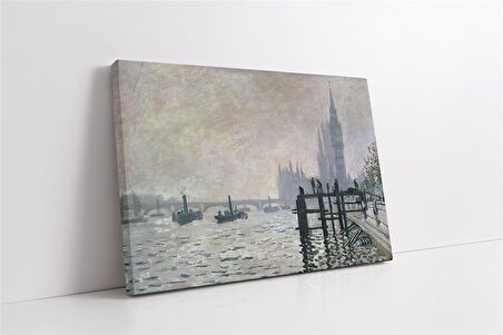 The Thames Below Westminster Kanvas Tablo