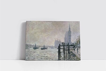 The Thames Below Westminster Kanvas Tablo