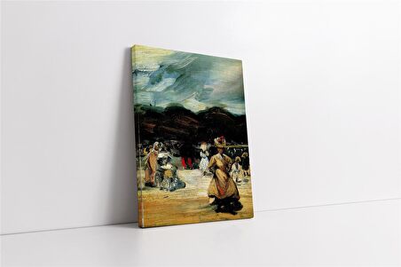 İn The Luxembourg By Glackens Kanvas Tablo