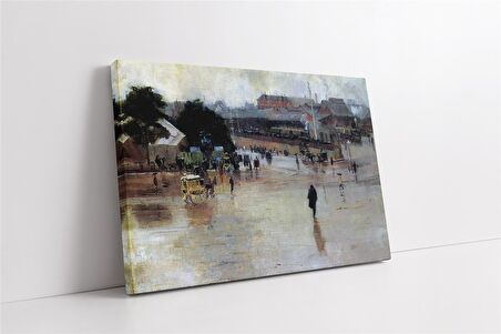 Kasaba Meydanı Kanvas Tablo