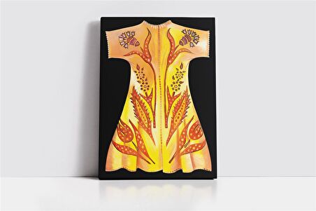 Sarı Kaftan Kanvas Tablo