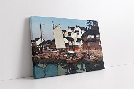 Deniz Kenarı Japon Sanatı Kanvas Tablo