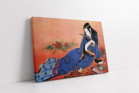 Japon Kadın Kanvas Tablo