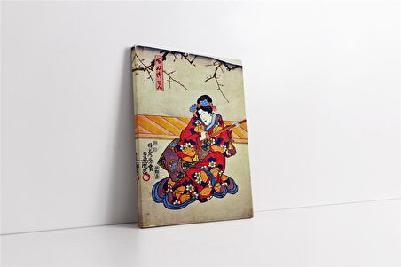 Japon Kadın Kanvas Tablo
