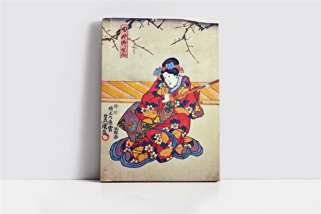 Japon Kadın Kanvas Tablo