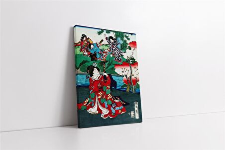 Japon Kadın Kanvas Tablo