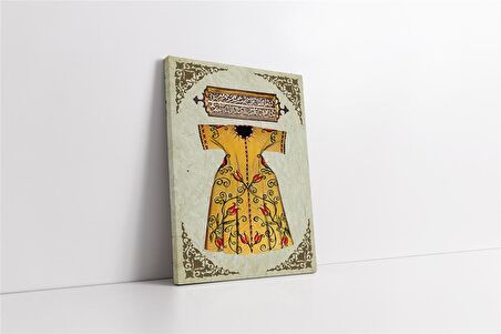 Kitabeli Osmanlı Kaftanı Kanvas Tablo