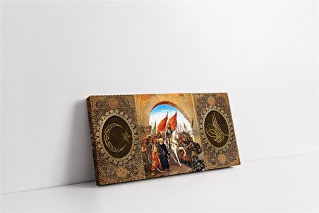 Tuğralı Nazar Ayeti Kanvas Tablo