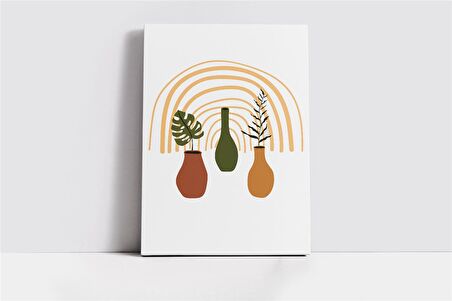 Line Art Objeler Kanvas Tablo