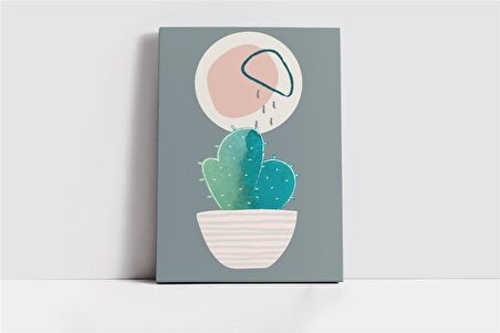 Line Art Çiçek III Kanvas Tablo