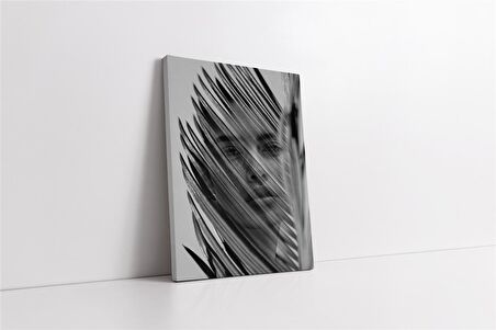 Kadın Portre Manipülasyon Kanvas Tablo