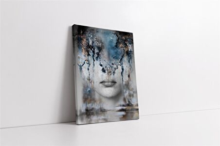 Soyut Yüz Manipülasyon Kanvas Tablo