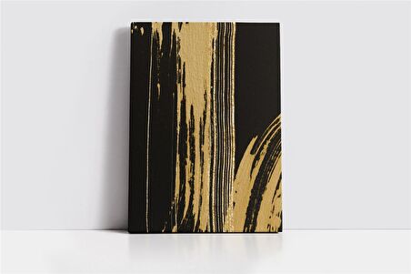 Siyah Altın Soyut II Kanvas Tablo