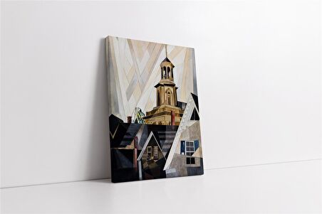 Şehir İlüstrasyon Kanvas Tablo