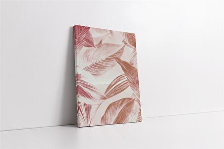 Yapraklar Desen Kanvas Tablo