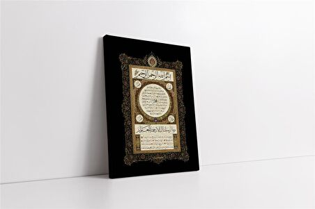 Hilye-i Şerif Kanvas Tablo