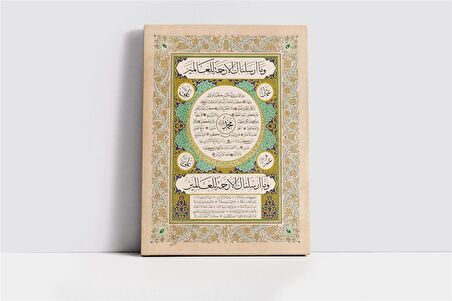 Hilye-i Şerif Kanvas Tablo
