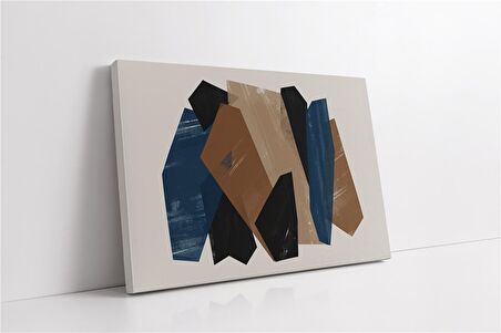 Line Art Kadın Yüzü Kanvas Tablo