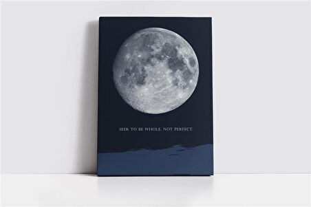 Uzay ve Ay Kanvas Tablo