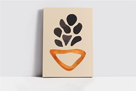 Modern Sulu Boya Çiçek Kanvas Tablo