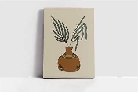 Modern Sulu Boya Çiçek Kanvas Tablo