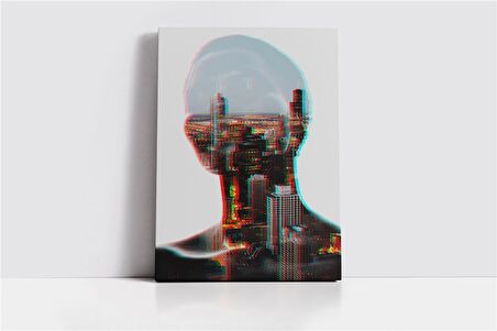 Kadın ve Şehir Kanvas Tablo