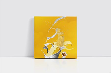 Muz Mısır Meşe Palamudu Manipülasyon Kanvas Tablo