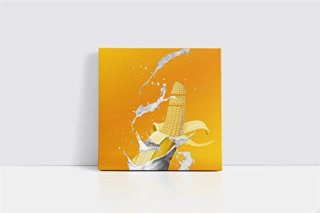 Muz Mısır Manipülasyon Kanvas Tablo