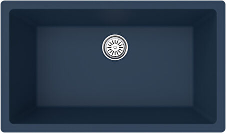 Gradde Antrasıt Tek Goz 45x76 T Ustu Sıfr Altı Granıt Evye Gr76