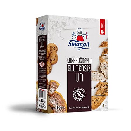 Sinangil Glutensiz Karabuğday Un 500 Gr 6 Adet