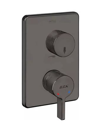 E.c.a. Lıfe Ankastre Banyo/dus Bataryası Sıva Üstü Grubu - 2 Yollu - Mat Antrasit - 102167222c5-kde Diğer