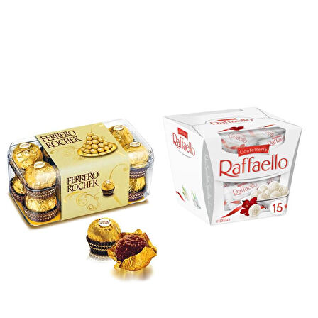 Ferrero Rocher Fındıklı Çikolata 200 GR + Raffaello 150 GR