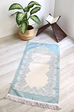 Astarlı Lüks Çeyizlik Seccade S1022 Mavi