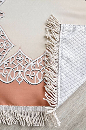 Astarlı Lüks Çeyizlik Seccade S1022 Somon