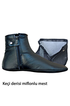 Mest. Keçi Derisi Kışlık Mest. İçi Miflonlu Fermuarlı Mest. 38 Numara