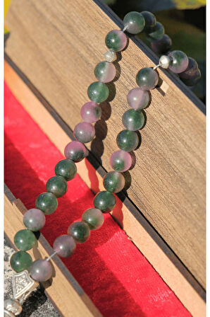 Doğal Taş Renkli Tesbih