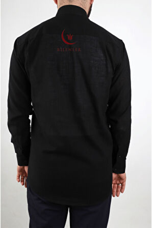 Erkek Battal Keten Gömlek