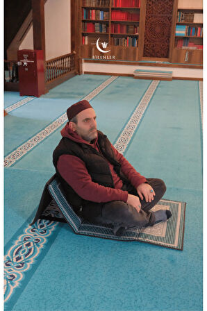 Sırt Dayamalı Seccade -Katlanabilir- Özel Çantalı YEŞİL