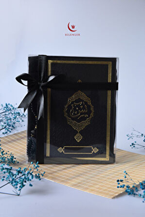 Termo Deri Yasin Kitabı Eşarp ve İnci Tesbih Mevlüt Seti 1 Adet