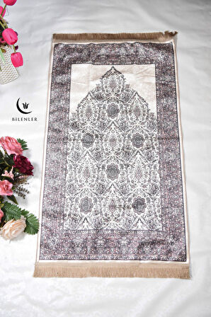 Pratik ve Taşınabilir İpek Dokulu Çantalı Seccade