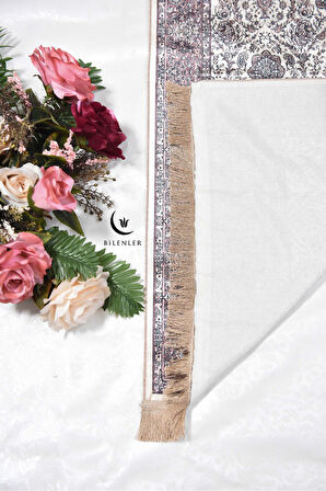 Pratik ve Taşınabilir İpek Dokulu Çantalı Seccade