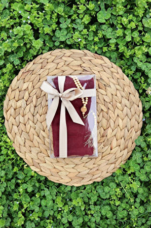 Mevlüt Eşarp İnci Tesbih Hediyelik Set 1 Adet