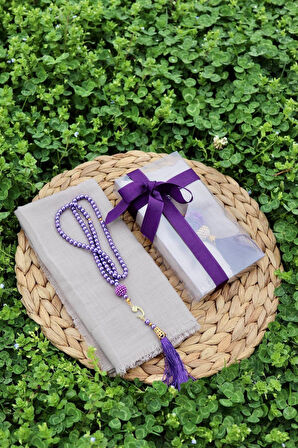 Mevlüt Eşarp İnci Tesbih Hediyelik Set 1 Adet