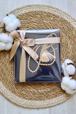 Mevlüt Eşarp İnci Tesbih Hediyelik Set 1 Adet