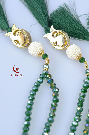 Hediyelik Mevlitlik Kristal Tesbih 99'lu Lale İmameli 5 Adet