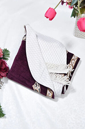 Oval Astarlı Seccade Mürdüm