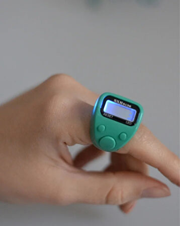 Mini Işıklı Zikirmatik Yeşil