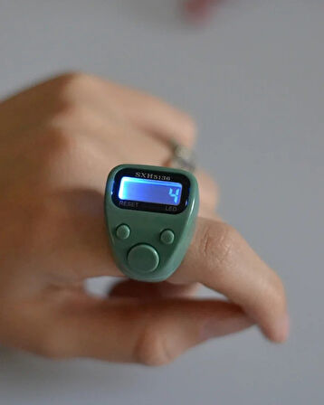 Mini Işıklı Zikirmatik Yeşil