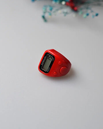 Mini Işıklı Zikirmatik Kırmızı